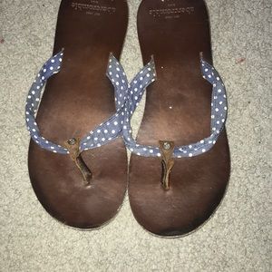 Abercrombie Leather Flip flops